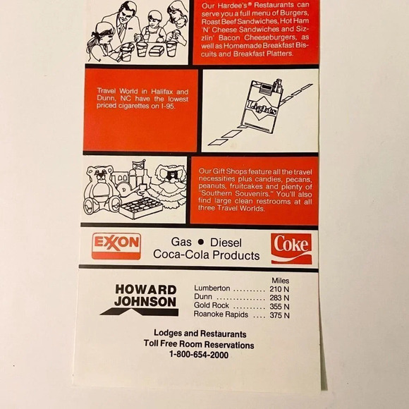 Vintage Travel World East Coast Motor Mileage Map Brochure Pamphlet - Picture 7 of 11